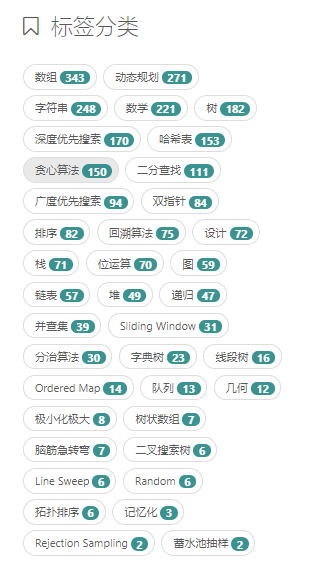 LeetCode题目标签